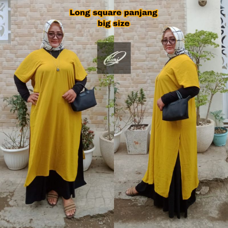 Jelita Long square Nagita kaftan oversize Nagita long square