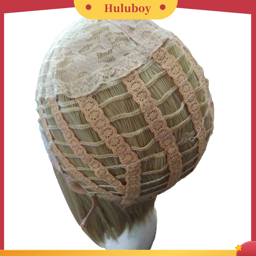 Wig Rambut Sintetis Model Lurus Panjang Sebahu Untuk Cosplay Wanita