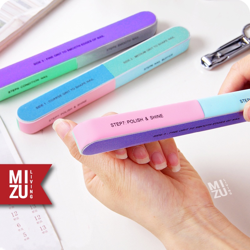 MIZU NANA TSUME 7in1 Nail Filer Buffer Manicure Amplas Kikir Kuku Pedicure