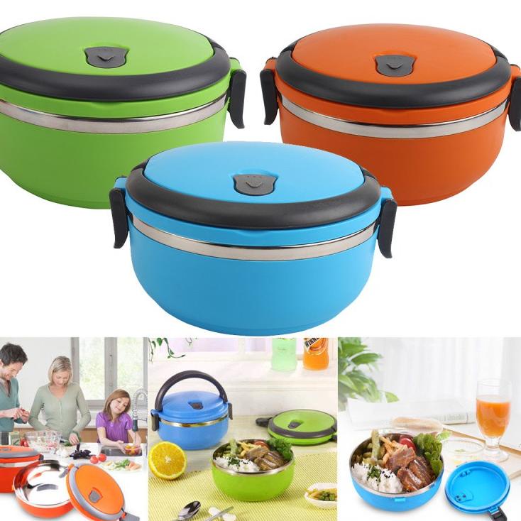 Penjualan Favorit Rantang Lunch Box 1 Susun / 2 Susun - Bekal Wadah Makan Stainless