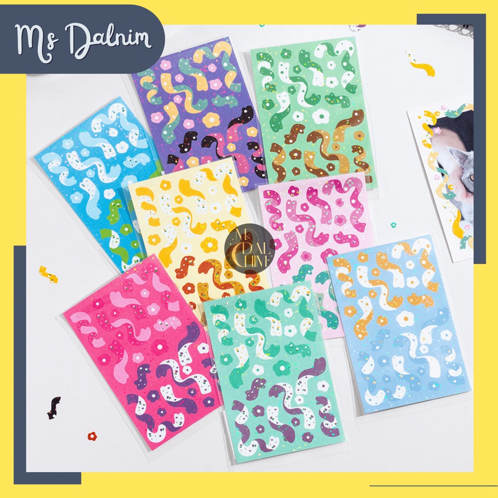 

Stiker Aesthetic Lucu Anti Air Motif Mengkilap Gliter Ribbon Confetti Series Pita / Deco Photocard PC Holder Dekorasi Jurnal Journal Diary Sticker Cartoon Cute Decor HP Kpop Idol Toploader Cahol Korea Kawaii DIY Planner Scrapbook Craft [ST125]