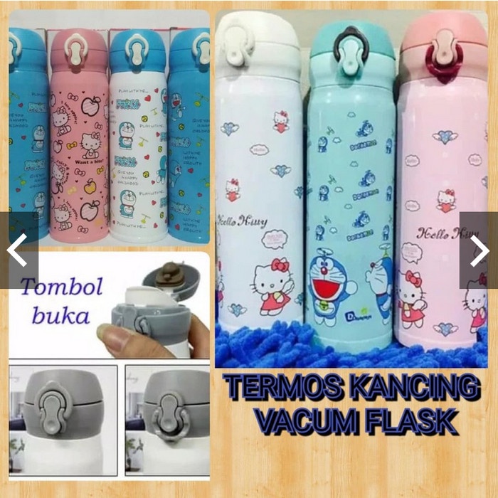 Thermos Niagara Karakter tutup Kancing Vacuum Flask Stainless Steel 50