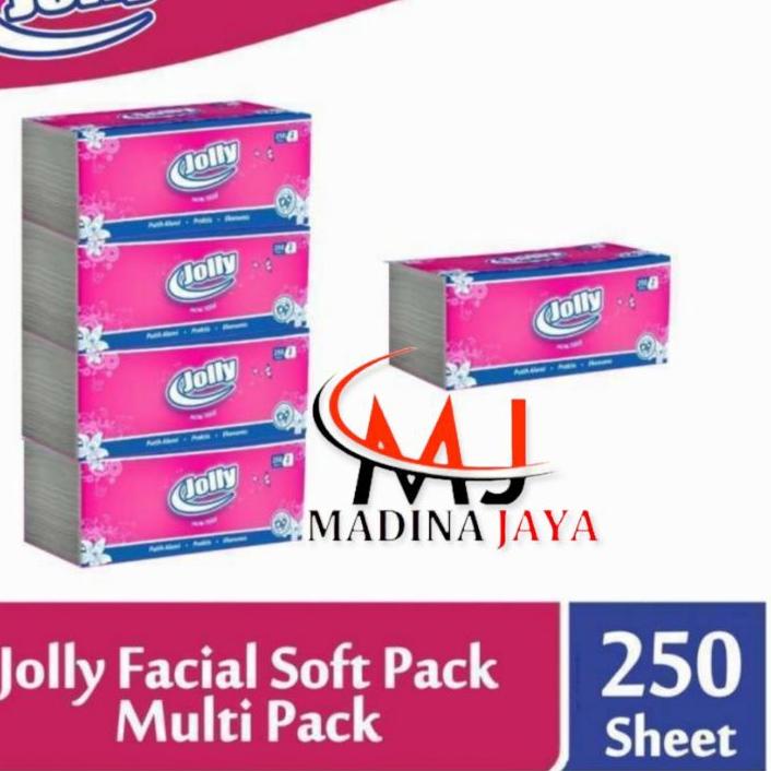

Terbaru 5.5 Tisu tissue JOLLY Facial 250 sheets 4pcs