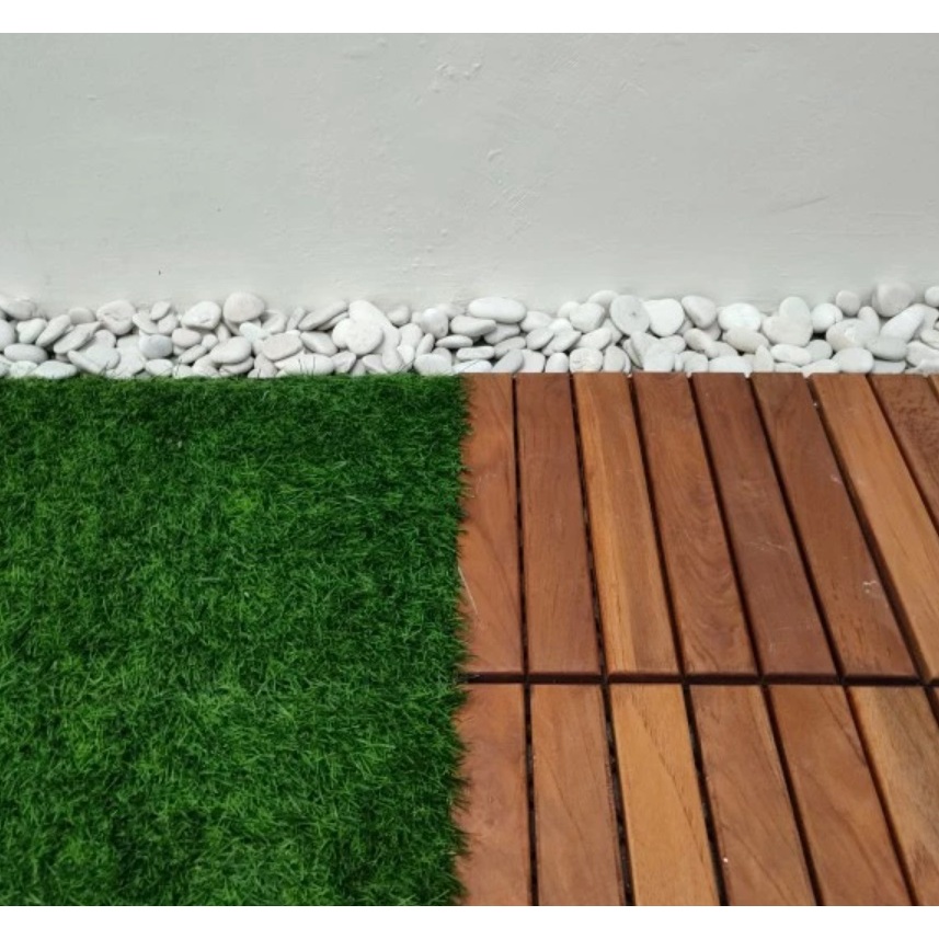 LJ decking tile lantai kayu jati bongkar pasang 30x30 cm