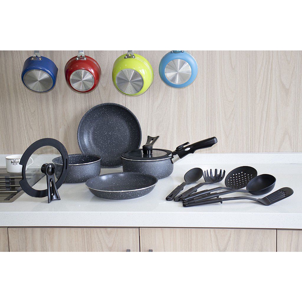IDEALIFE Panci Set / Granite Cookware Set / IL-22A
