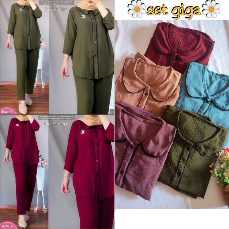 SET GIGA CRINKLE AIRFLOW SETELAN WANITA