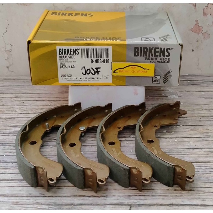 BRAKE SHOE KAMPAS REM BELAKANG DATSUN GO 2014-2020 BIRKENS NBS-010