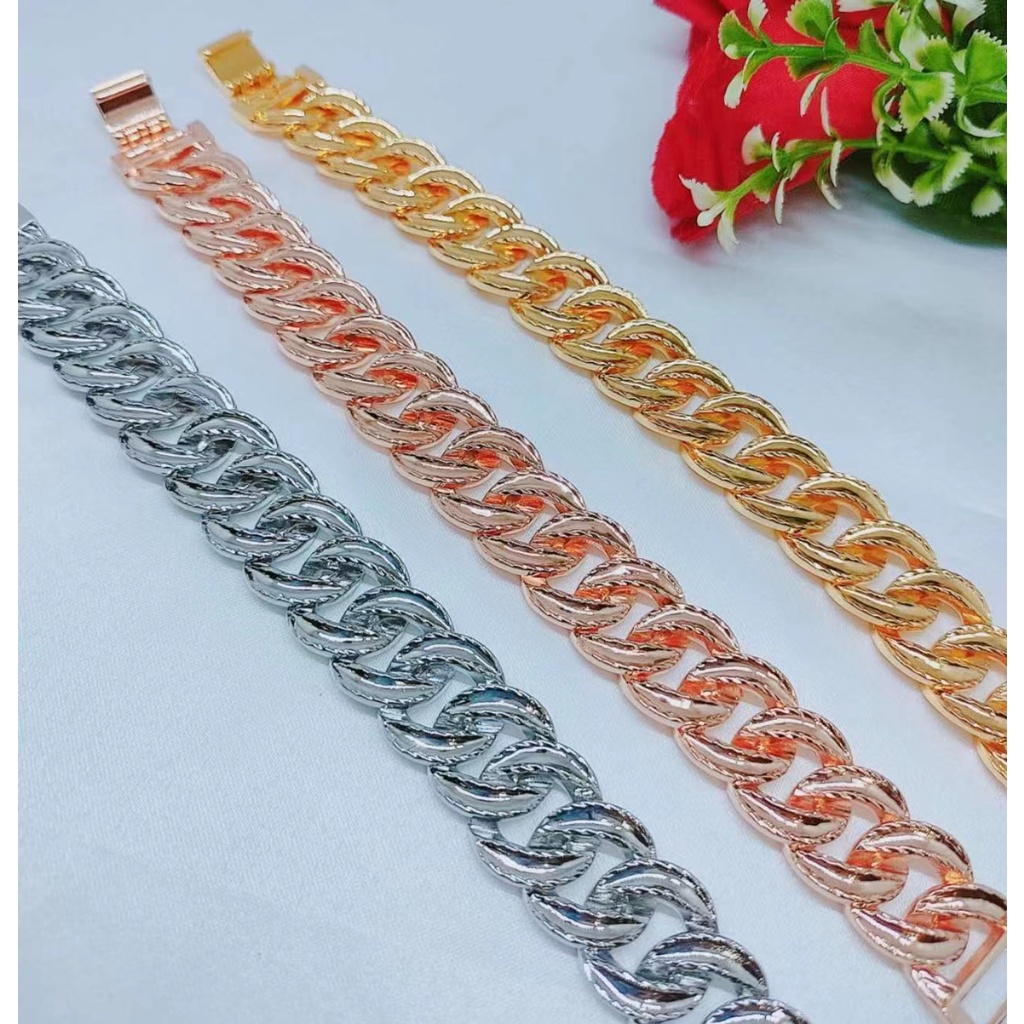 Gelang Xuping Rantai Kombinasi Terbaru Perhiasan Fashion W132(besar lebar/medium/kecil) 3478