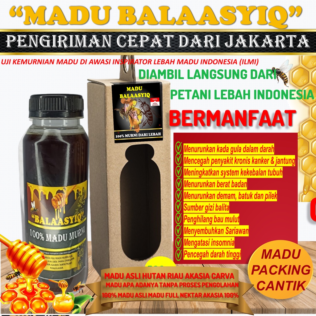 

Madu Murni akasia Asli Hutan akasia 0.5 gram Madu akasia 100% Murni Original meningkatkan daya tahan tubuh sehingga gak gampang sakit