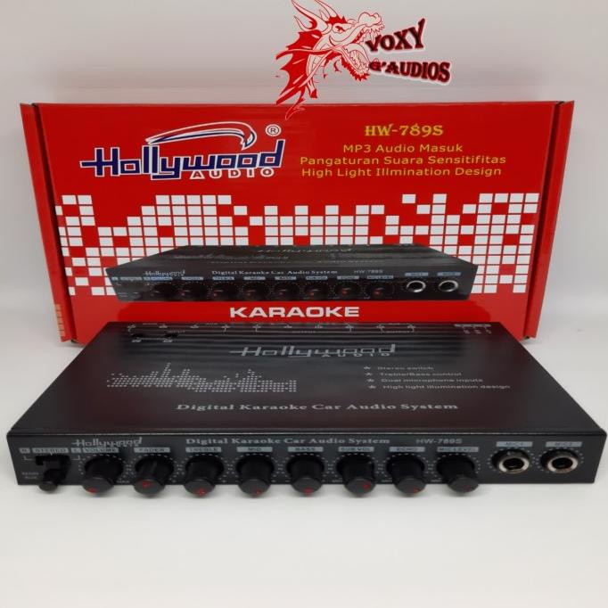 Pre Amp Karaoke Parametrik Mobil Hollywood Hw 789S