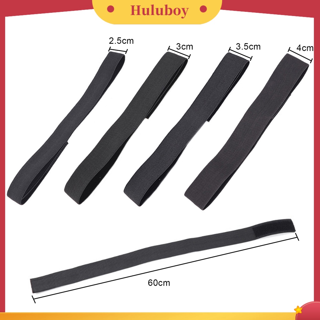 Pita Pengencang Wig Rambut Elastis Dapat Disesuaikan Warna Hitam Ukuran 2.5 / 3 / 3.5 / 4cm Untuk Wanita