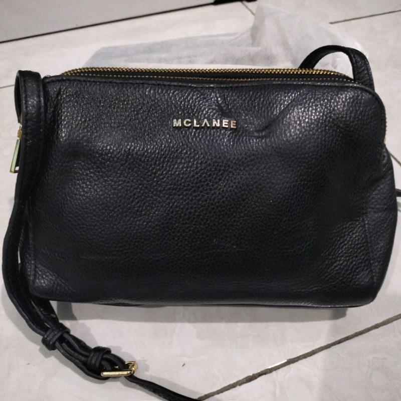 Tas kulit asli brand mclanee preloved