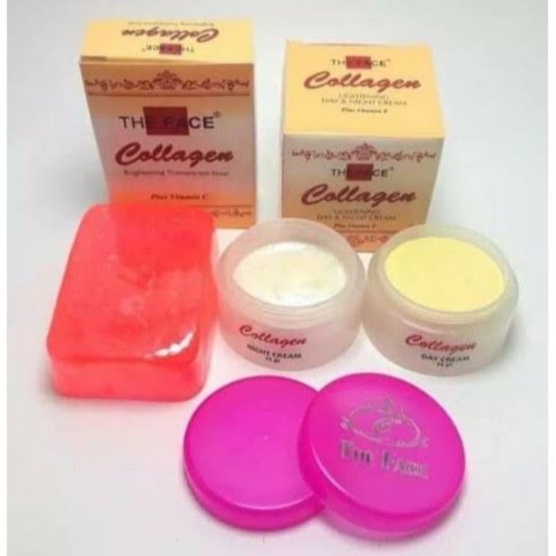 Cream Collagen Siang Malam ORI (free sabun)