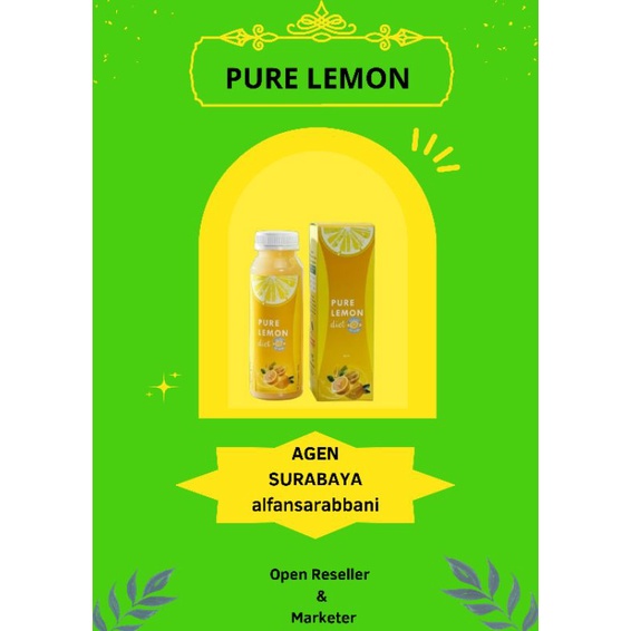 

PURE LEMON DIET||SARI BUAH LEMON||AIR LEMON 250 ML||HERBALOV||