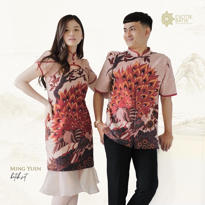 Ming Yuen Batik Dress Couple  / Dress batik pesta / Batik sangjit / batik couple sangjit / batik cou