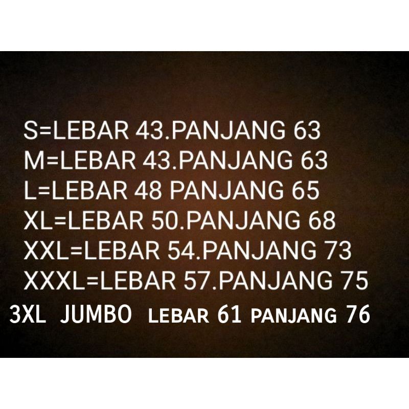 BAJU PRIA DEWASA UKURAN S M L XL XXL XXXL DUDUK SANTAI