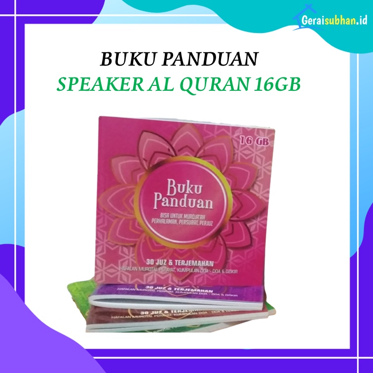 Jual buku panduan speaker Al quran 16gb Shopee Indonesia