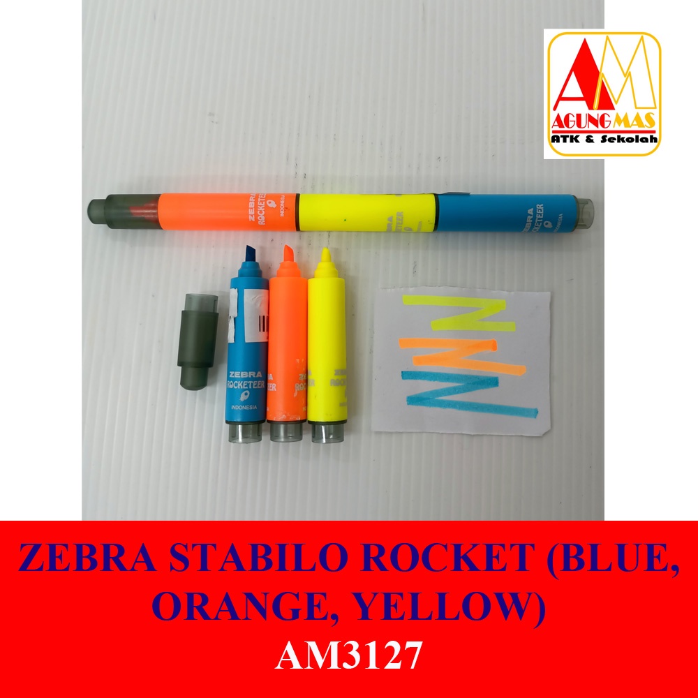 

ZEBRA STABILO ROCKET (BLUE, ORANGE, YELLOW)