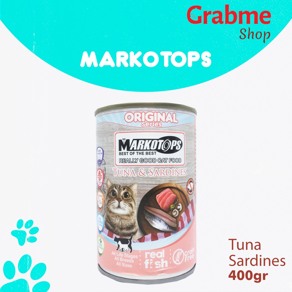 Markotops Kaleng Goat Milk  Cranberry Series Makanan Kucing Kaleng 400gr