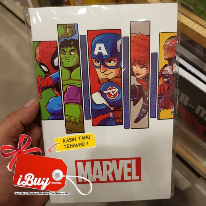 

Pad Miniso Marvel Superhero Avenger Book Notebook Buku Tulis 32 Sheets