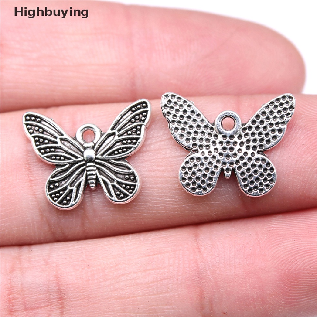 Hbid 20pcs Ch Butterfly Antik Warna Silver Liontin Butterfly Ch Untuk Perhiasan DIY Kerajinan Membuat Perhiasan Handmade Pendant Glory