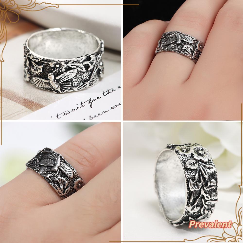 Preva Pretty Flower Ring Girl Hadir Perhiasan Tunangan Pesta Cincin Hummingbird Minimalis
