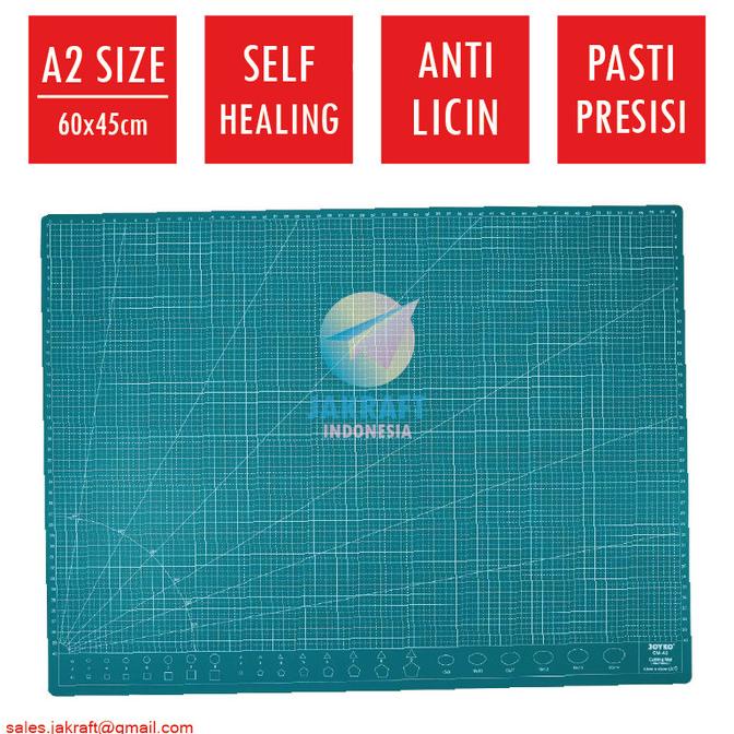 

Cutting Mat A2 JOYKO (60 x 45 x 0.3 cm) Self Healing Murah Bagus