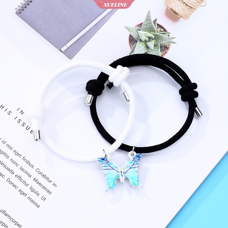 Kupu-kupu Pasangan Gelang Ins Desain Siswa Perempuan Pacar Hadiah Saudara Perempuan Butterfy bracelet [ZXL]