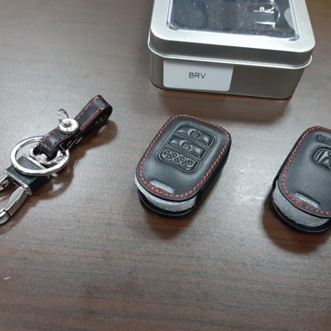 Sarung remote kulit mobil Honda BRV-BRIO New