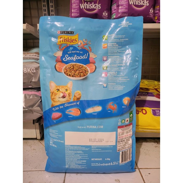 GRAB/GO-JEK Makanan Kucing Friskies Seafood Sensations Kemasan 6,5KG / Purina Friskies Freshpack