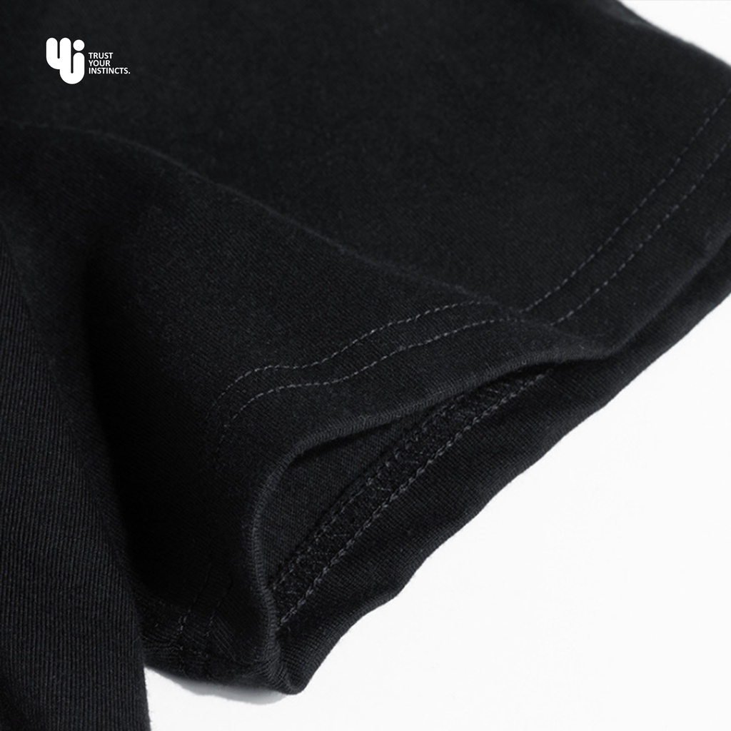 Yui Tshirt Pouch Black Discomfort Cotton Combat