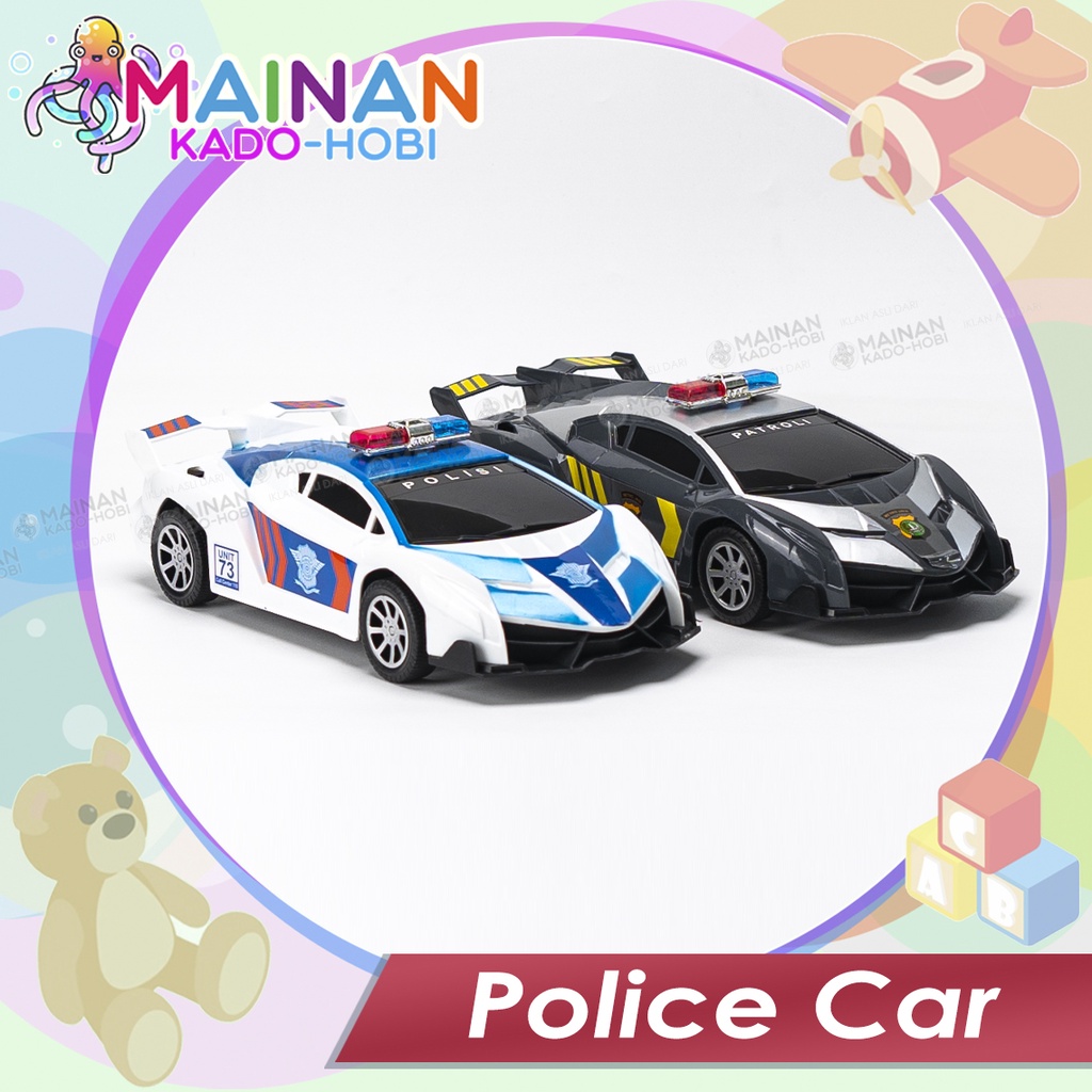 MAINAN ANAK MINIATUR MOBIL POLISI PATROLI POLICE CAR