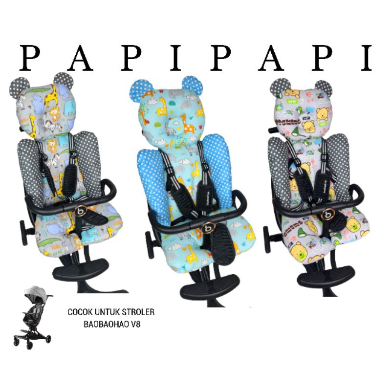 ALAS STROLER EGG/ALAS STROLER BAO BAO HAO V8/ALAS STROLER EGG SEGITIGA/Alas Stroller TANPA TALI SEATBELT Telur  Kereta dorong bayi fit to baobaohao v5 v8 v18 baobao bao trike