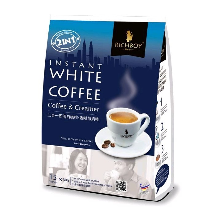 

RICHBOY Instant White Coffee 2 in 1 Coffee & Creamer - 1 Sachet (30 gr)