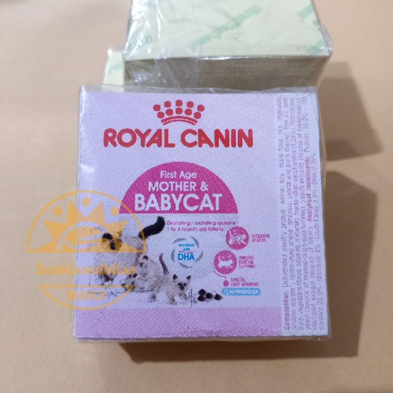 

Royal Canin Mother and Baby Sticker Label Pet Shop