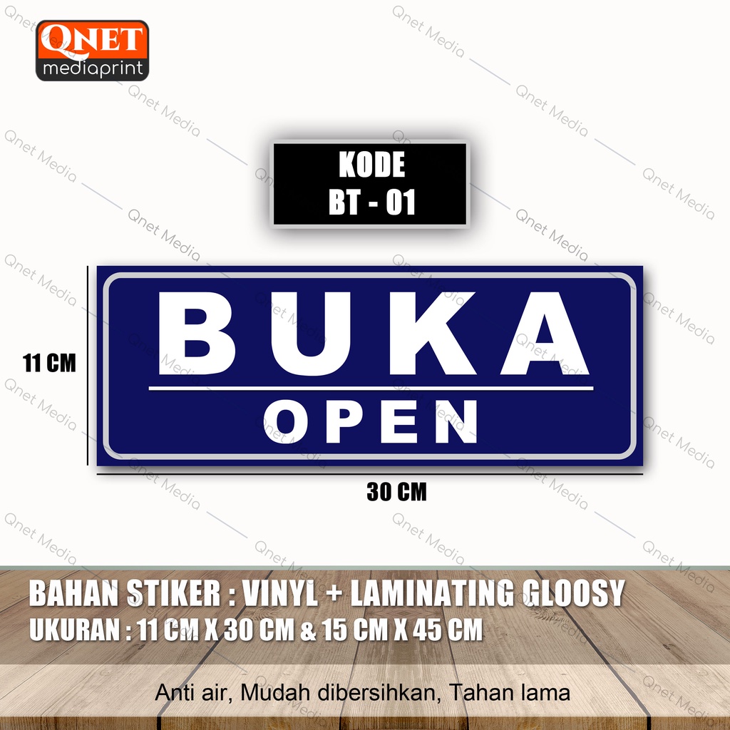 

STIKER BUKA TUTUP + LAMINASI GLOSSY