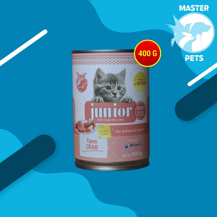 Makanan Kucing Basah Junior Wet Food Kaleng 400 Gram