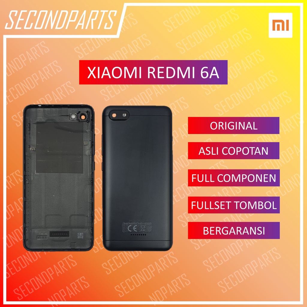 CASING BACKDOOR TUTUP BELAKANG XIAOMI REDMI 6A ORIGINAL COPOTAN