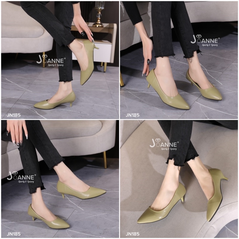 [ORIGINAL] JOANNE 5cm Polos High Heels Shoes Wanita #JN185