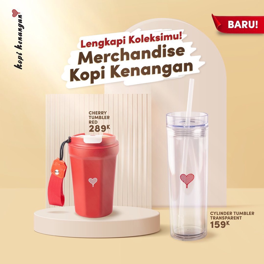 Jual CHERRY TUMBLER RED Official Merchandise Kopi Kenangan