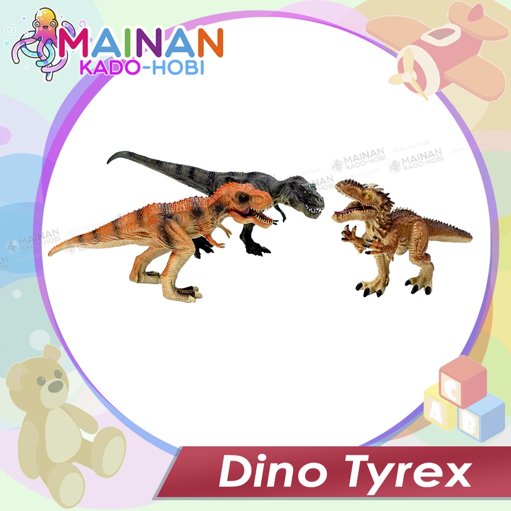 MAINAN ANAK MINIATUR ZOO ANIMAL BINATANG HEWAN BONEKA DINO TYREX