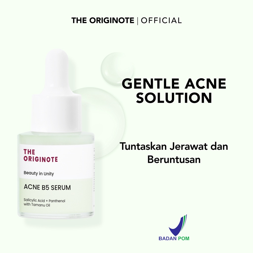 The Originote Acne B5 Serum Anti Inflamasi - Serum 20ml Anti Acne Salicylic Acid With Tamanu Oil