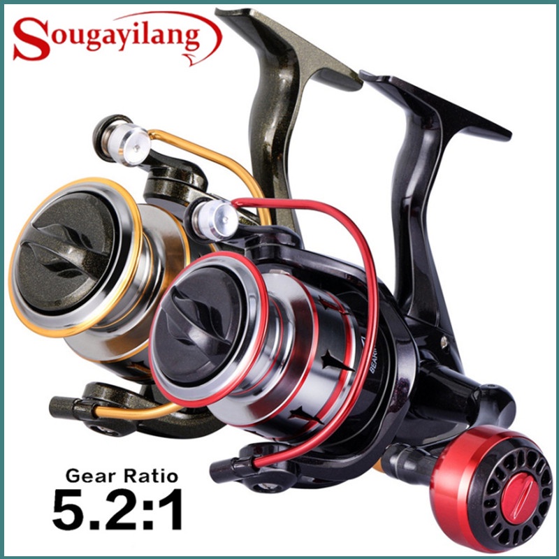 New Sougayilang Fishing Reel Mesin Pancing 1000-5000 Model Spinning Fishing Reel Adjustable Handle