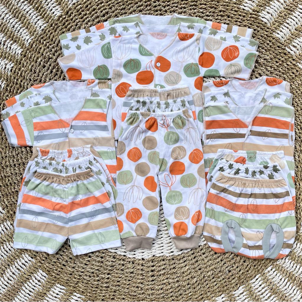 PROMO 7.7 18 PCS Paket Baju Bayi Celana Bayi Baru Lahir Celana Bayi Newborn Baju Bayi Baru Lahir Setelan Bayi Baju Pendek Bayi Hampers Lahiran Bayi Gift Lahiran Bayi DNW BABY