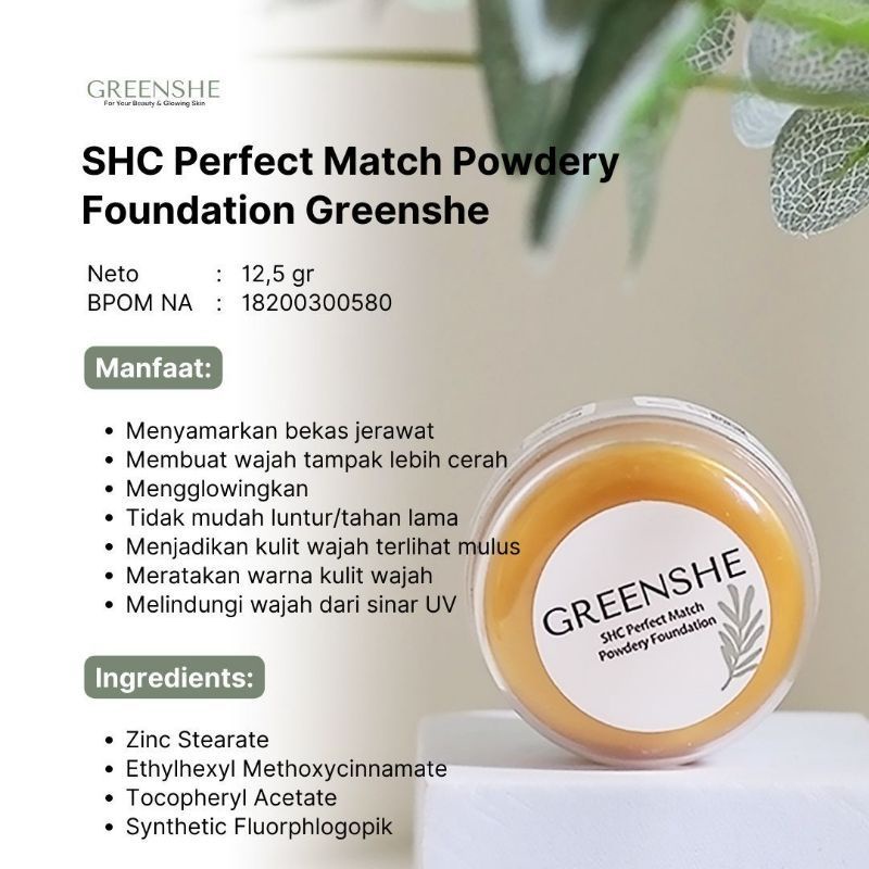 TERLARIS! HADIAH GRATIS [ PAKET GLOWING GREENSHE ] BEDAK SHC / TONER GREENSHE /SERUM PRIMER ! BIKIN WAJAH GLOWING BEBAS JERAWAT MENUTUP FLEK HITAM