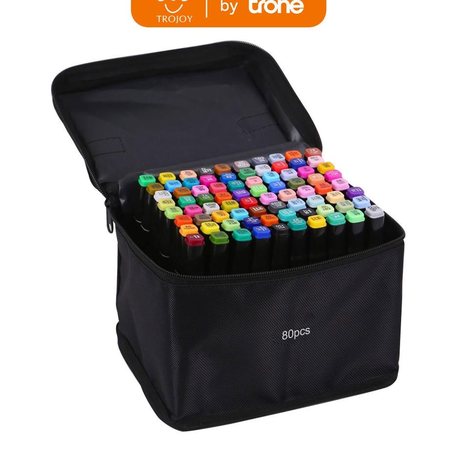 

(O-I1I-✓) TROJOY Color Marker With Bag Spidol Warna Dengan Tas 36/48 top produk