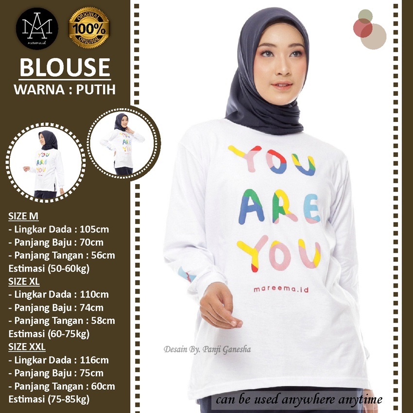 KAOS MAREEMA id MAREEMAid 100% ORIGINAL ORI ASLI BLOUSE BAJU TSHRIT ATASAN PAKAIAN FASHION WANITA CE