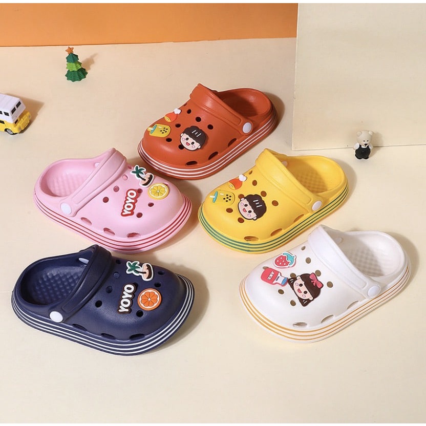 sandal bakpau viral ada mainannya /sandal anak viral gemoy 22153#10