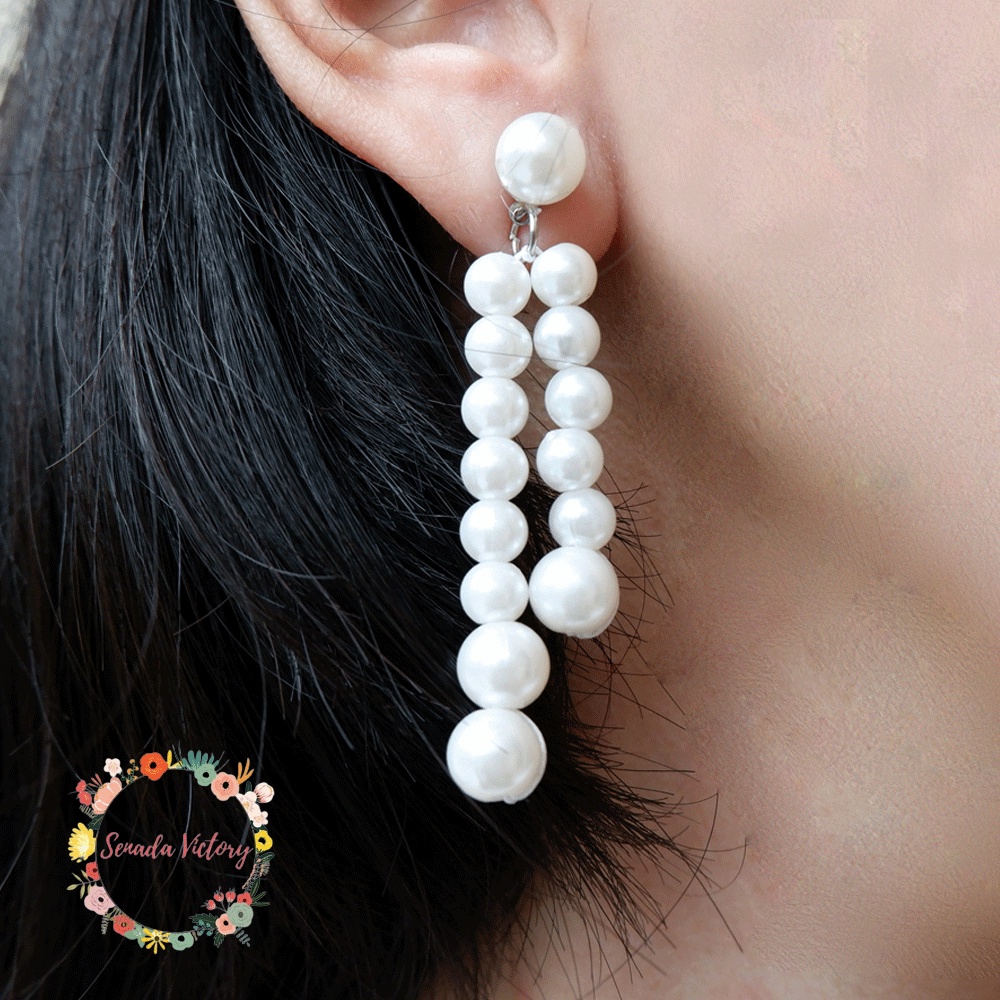 Senada Victory Anting Tusuk Mutiara Aksesoris Wanita Anting Mutiara SA08