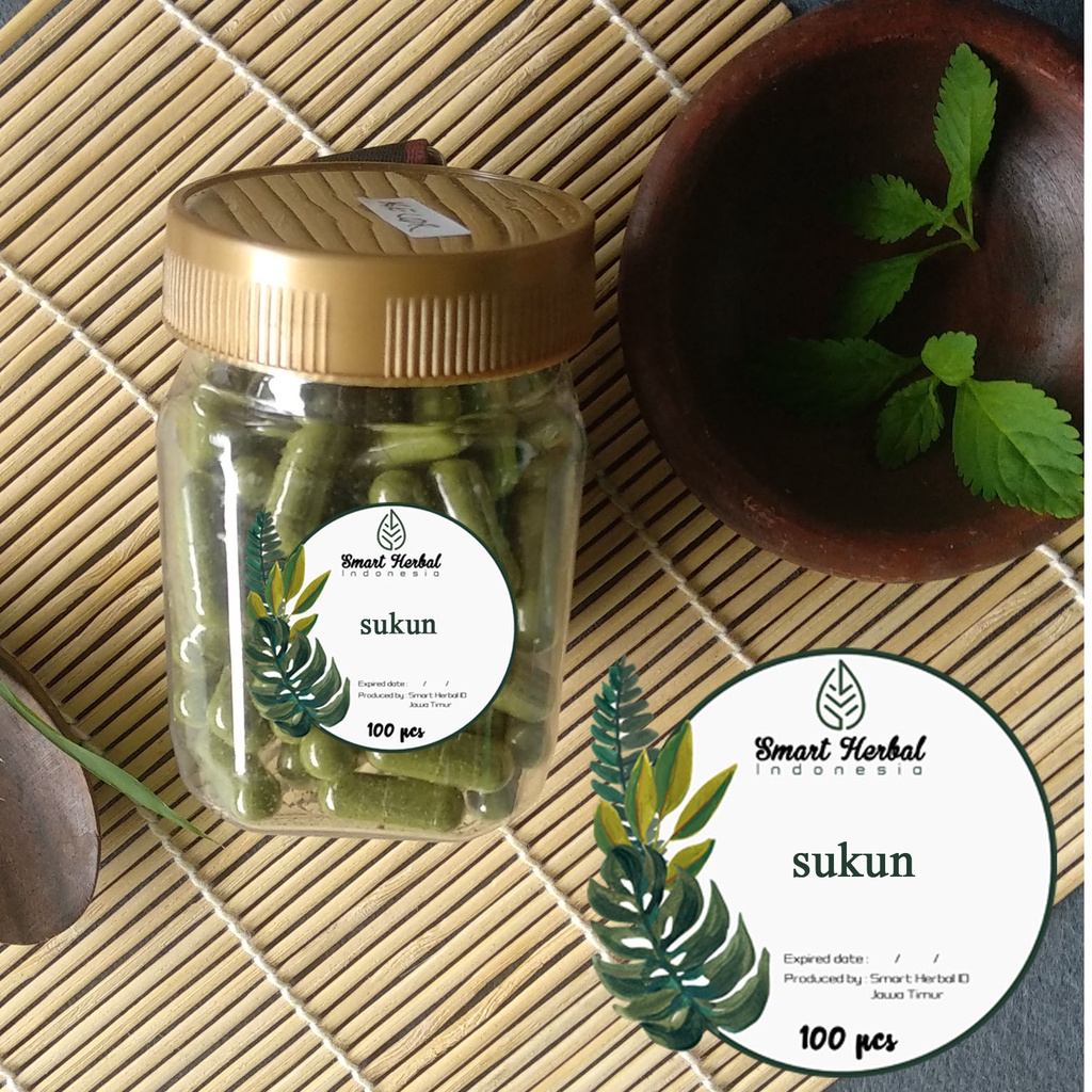 

KAPSUL DAUN SUKUN ISI 100 PCS ORGANIK